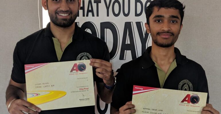 Techno NJR Students Participate in Mahindra AQ City Finals
