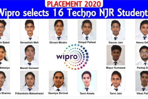 [ PLACEMENT 2020 ] Wipro selects 16 Techno NJR Students