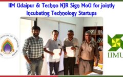 Techno NJR signs MOU with IIM, Udaipur