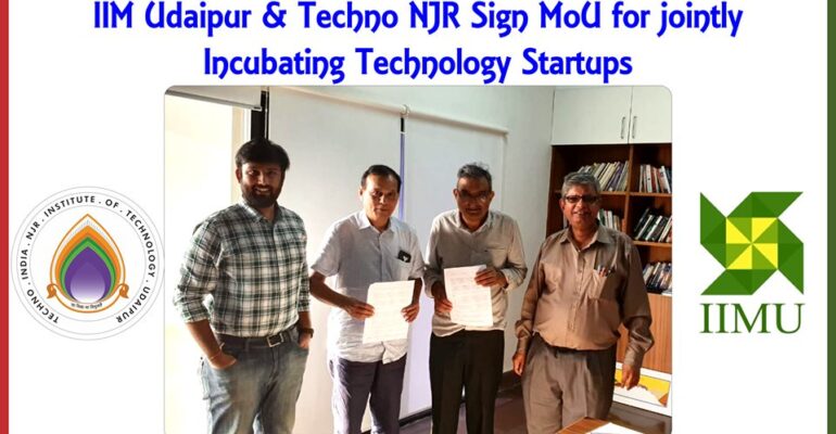 Techno NJR signs MOU with IIM, Udaipur