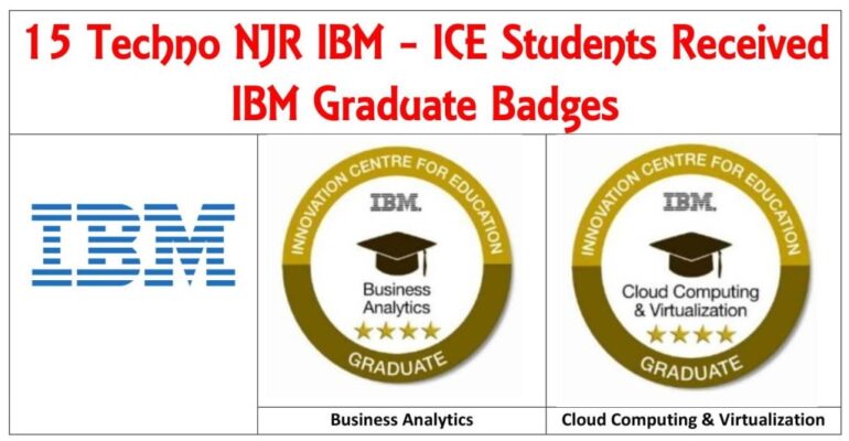 15 Techno NJR Students awarded Graduate degree from IBM