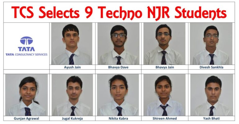 Grand Placement Opening for 2019 Batch – TCS Selects 9 Techno NJR Students