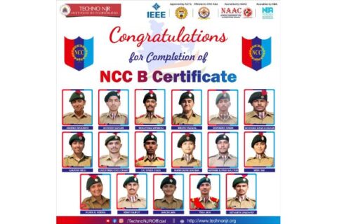 Techno NJR Cadets Achieve NCC B Certificate
