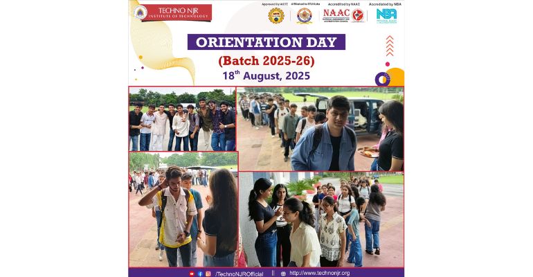 Techno NJR Welcomes Batch 2025–26 on Orientation Day
