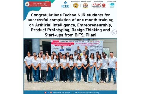 Techno NJR Students Successfully Complete One-Month Training at BITS Pilani