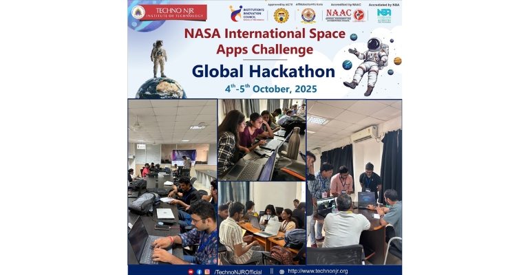 Techno NJR Hosts NASA International Space Apps Challenge 2025 — Students Innovate for a Better Tomorrow