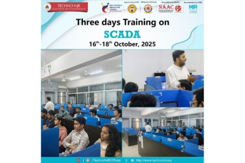 Techno NJR Institute of Technology Conducts Three-Day SCADA Training Program
