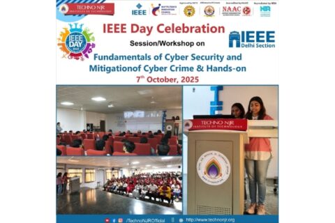 IEEE Day 2025 Celebrated at Techno NJR with a Workshop on Cybersecurity