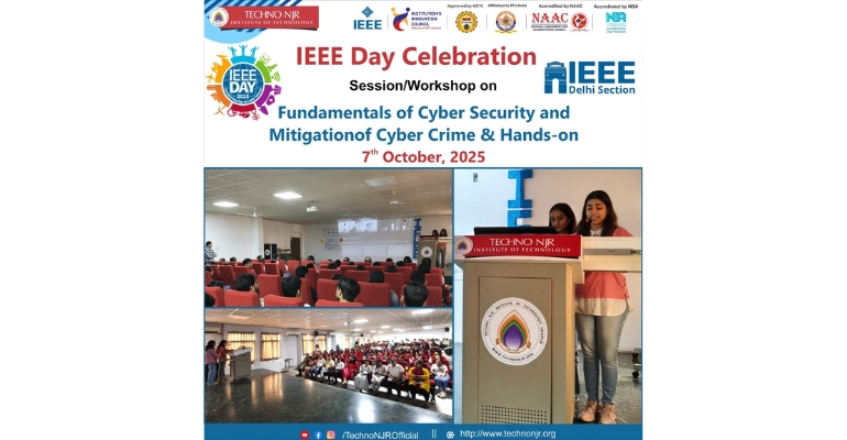 IEEE Day 2025 Celebrated at Techno NJR with a Workshop on Cybersecurity