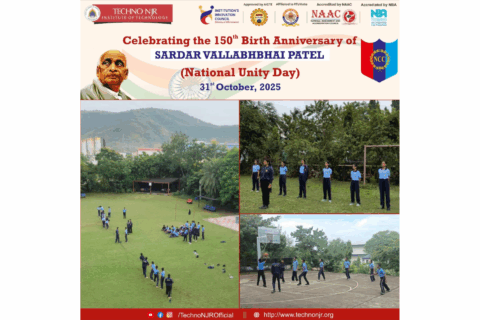 Techno NJR Institute of Technology Celebrates 150th Birth Anniversary of Sardar Vallabhbhai Patel on National Unity Day